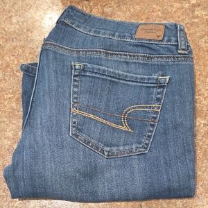 American Eagle Outfitters Dark Blue Boyfriend Jeans